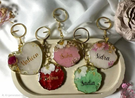 Resin Custom Name Premium Keychains | Made-to-order Masterpieces