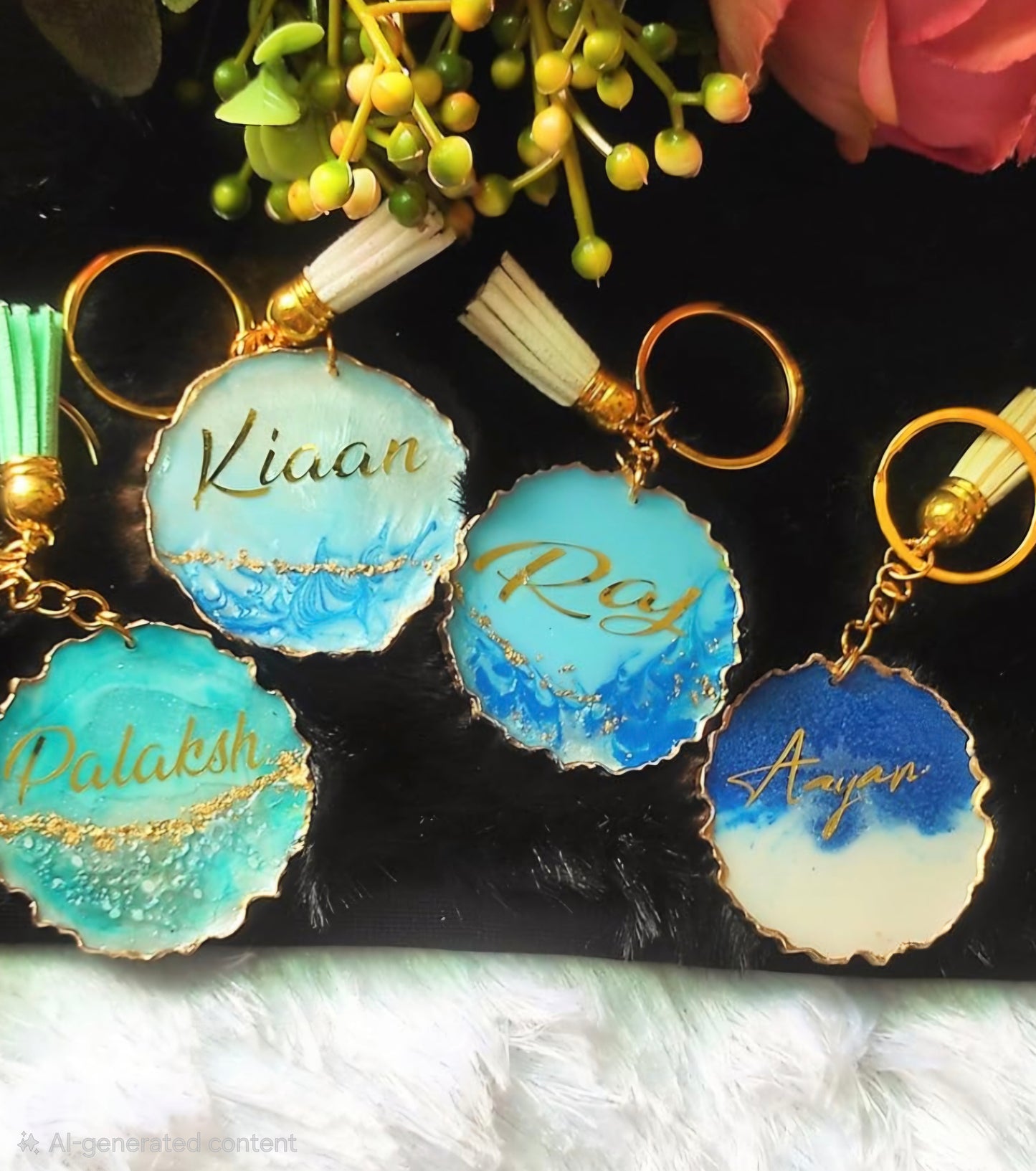 Resin Custom Name Premium Keychains | Made-to-order Masterpieces