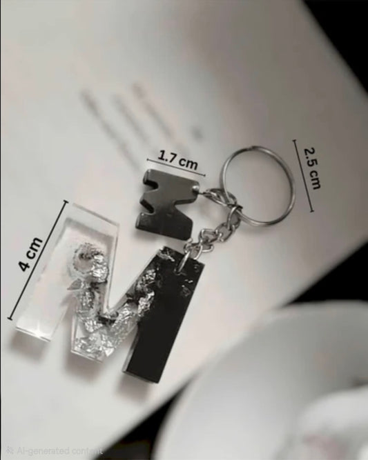 Resin Customizable Alphabet keychains | The Everyday Luxury Collection