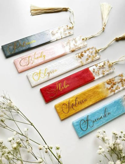 Resin Customizable Royal Bookmarks | Handcrafted Bookmarks | Best for book lovers