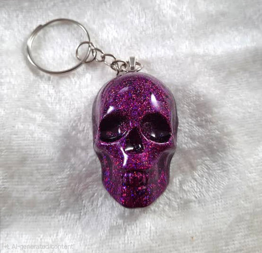Resin Customizable Skull Keychain | Aesthetic Premium Keychain