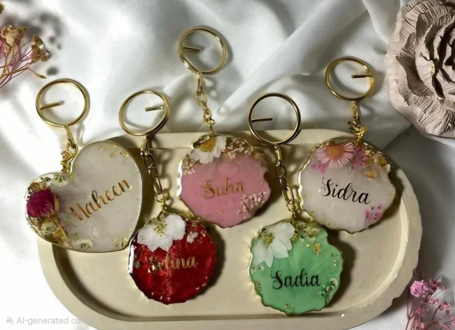 Resin Custom Name Premium Keychains | Made-to-order Masterpieces