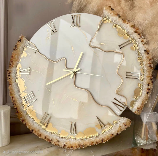 Resin Customizable Luxury Clock | Luxury Statement Wall Timepieces