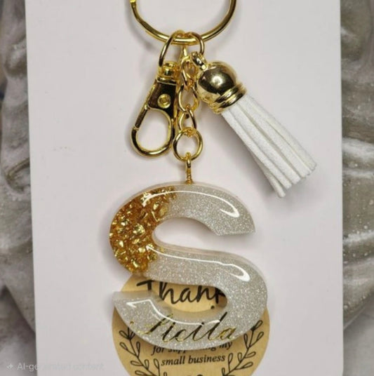 Resin Customizable Alphabet Keychains | The Everyday Luxury Collection