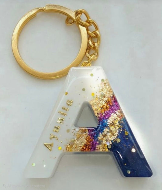 Resin Customizable Alphabet Keychians | The Everyday Luxury Collection