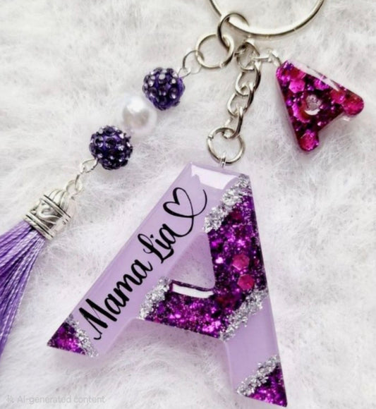 Resin Customizable Alphabet Keychains | The Everyday Luxury Collection