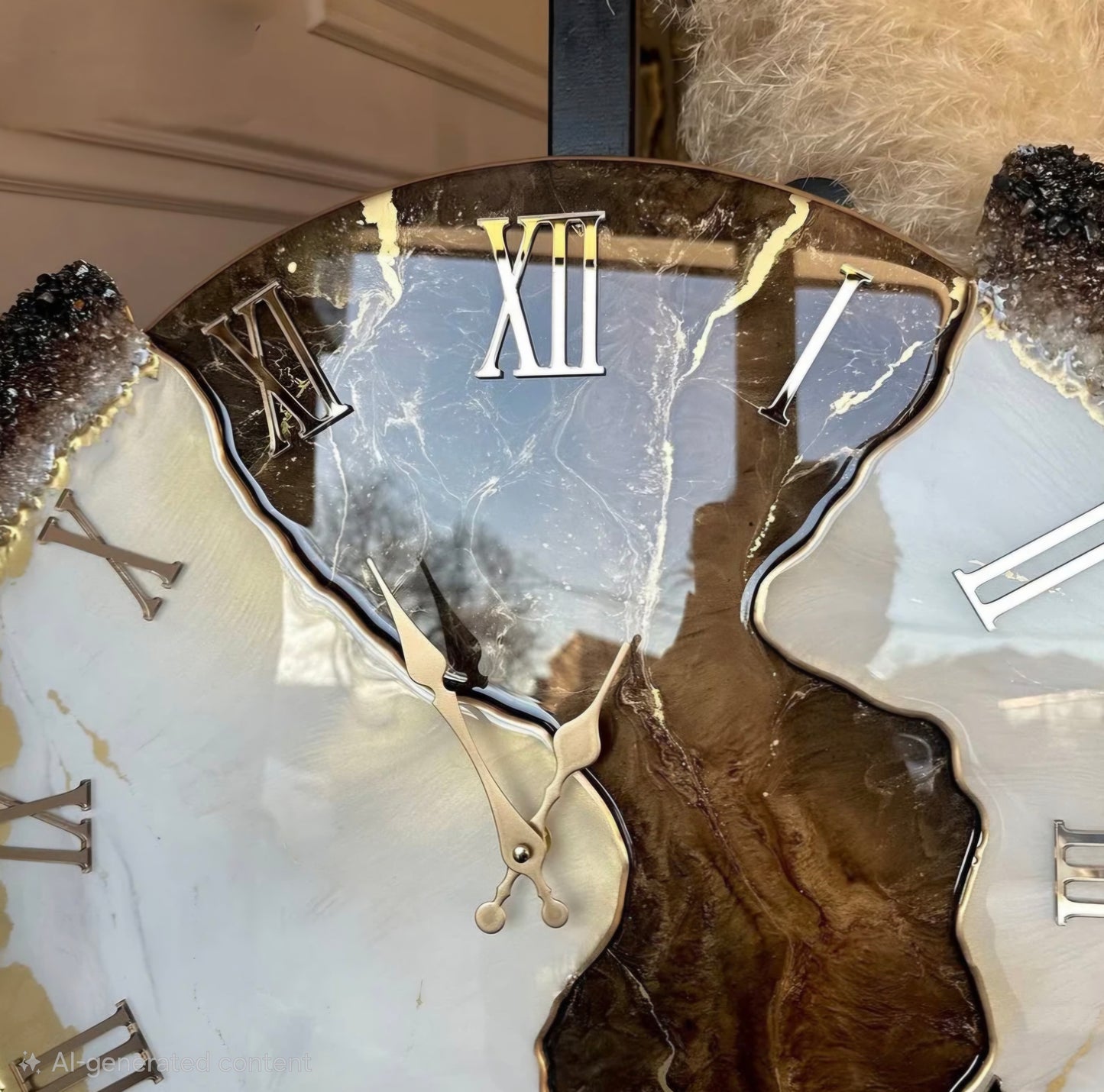 Resin Customizable Luxury Clock | Luxury Statement Wall Timepieces