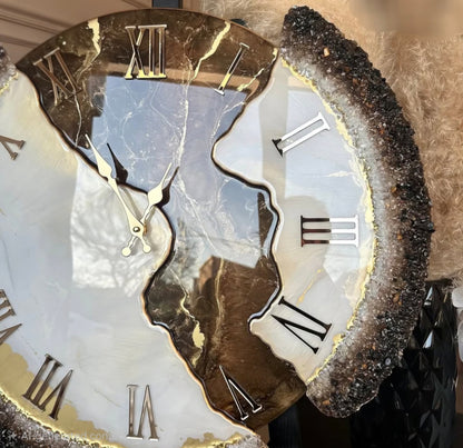 Resin Customizable Luxury Clock | Luxury Statement Wall Timepieces