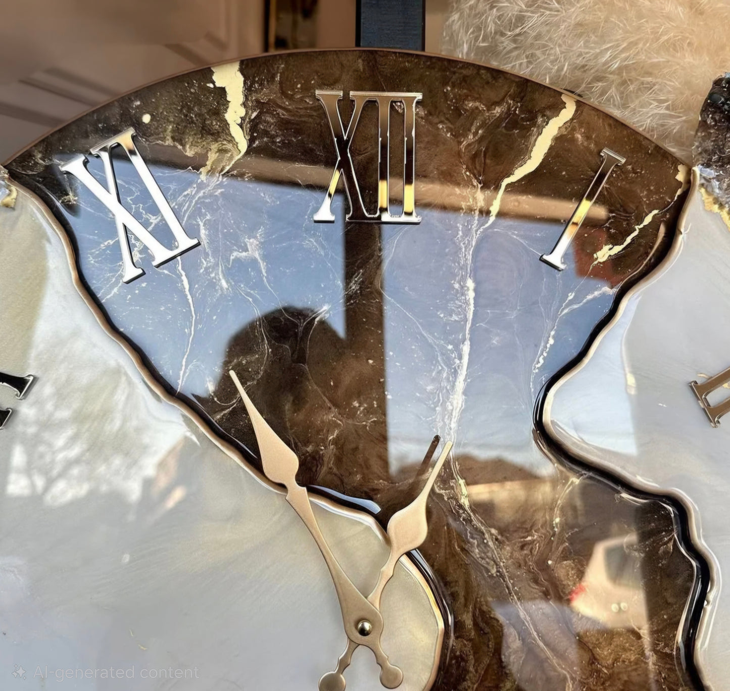Resin Customizable Luxury Clock | Luxury Statement Wall Timepieces