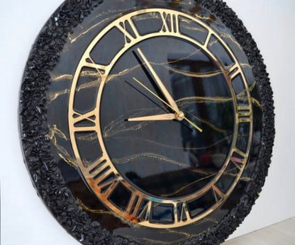 Resin Customizable Luxury Clock | Luxury Statement Wall Timepieces