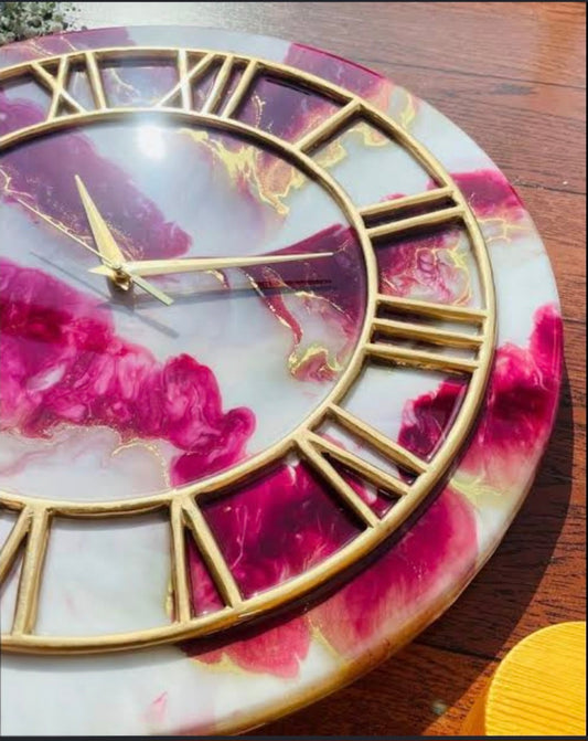 Resin Customizable Luxury Clock | Luxury Statement Wall Timepieces