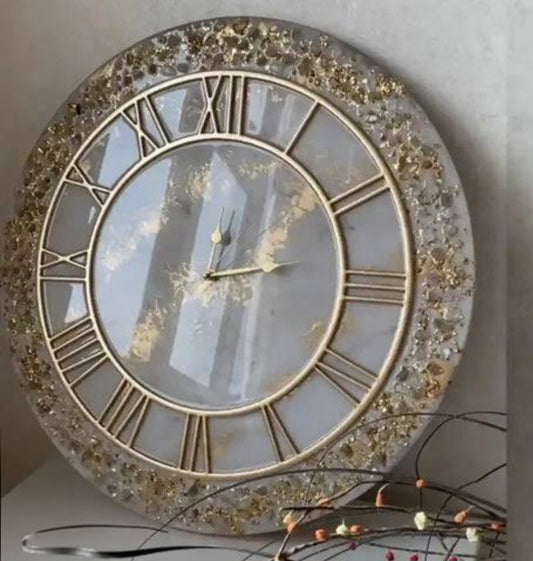Resin Customizable Luxury Clock | Luxury Statement Wall Timepieces