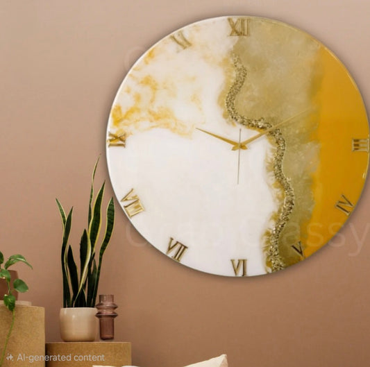Resin Customizable Luxury Clocks | Luxury Statement Wall Timepieces
