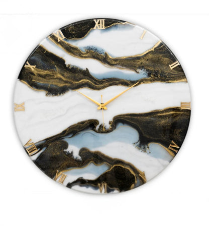 Resin Customizable Luxury Clock | Luxury Statement Wall Timepieces