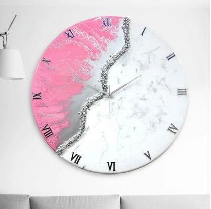Resin Customizable Luxury Clock | Luxury Statement Wall Timepieces