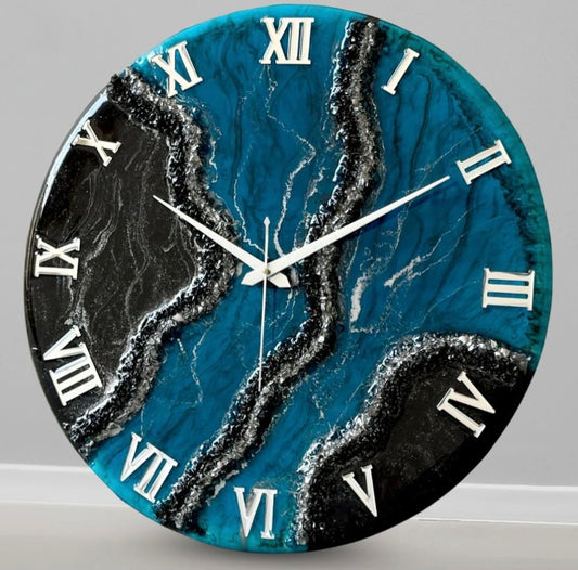 Resin Customizable Luxury Clock | Luxury Statement Wall Timepieces