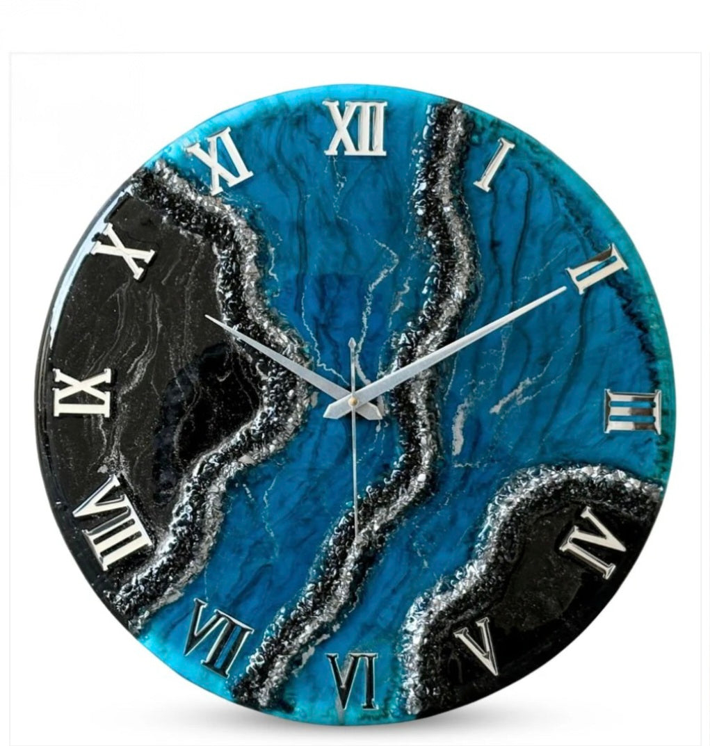 Resin Customizable Luxury Clock | Luxury Statement Wall Timepieces