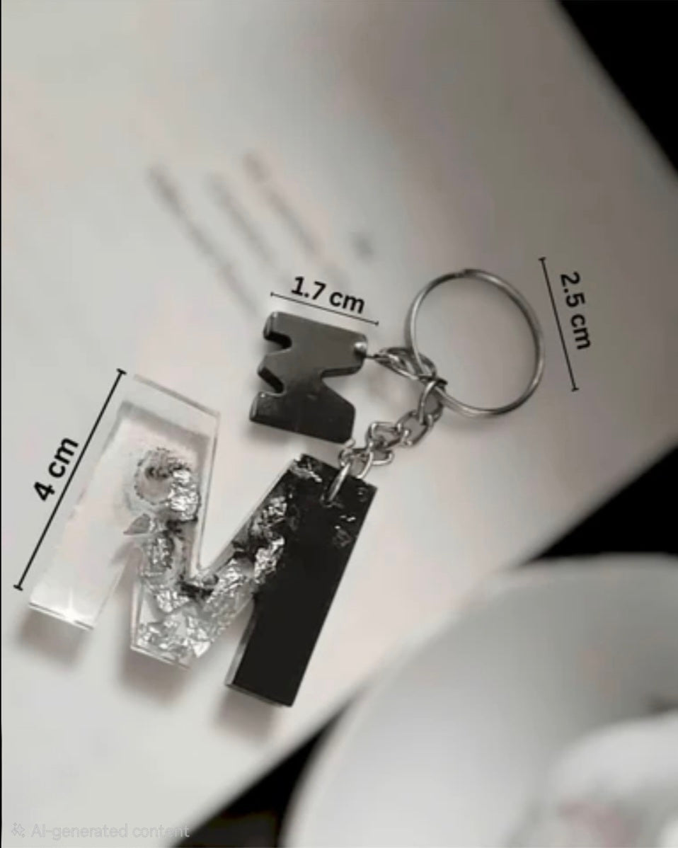 Resin Customizable Alphabet keychains | The Everyday Luxury Collection